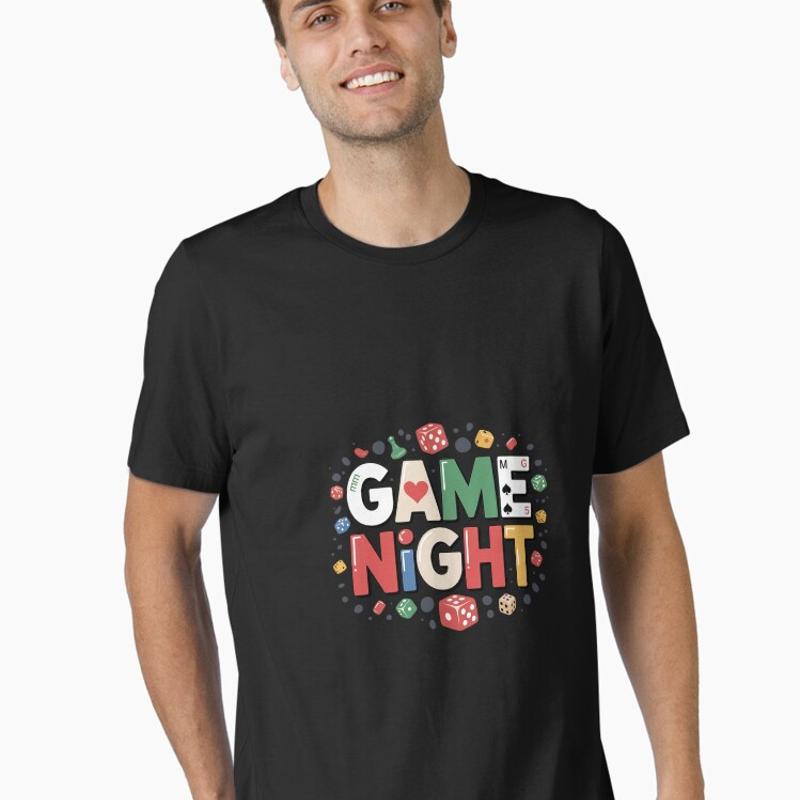 Board Game Night - Camiseta Essencial para Equipes de Jogos