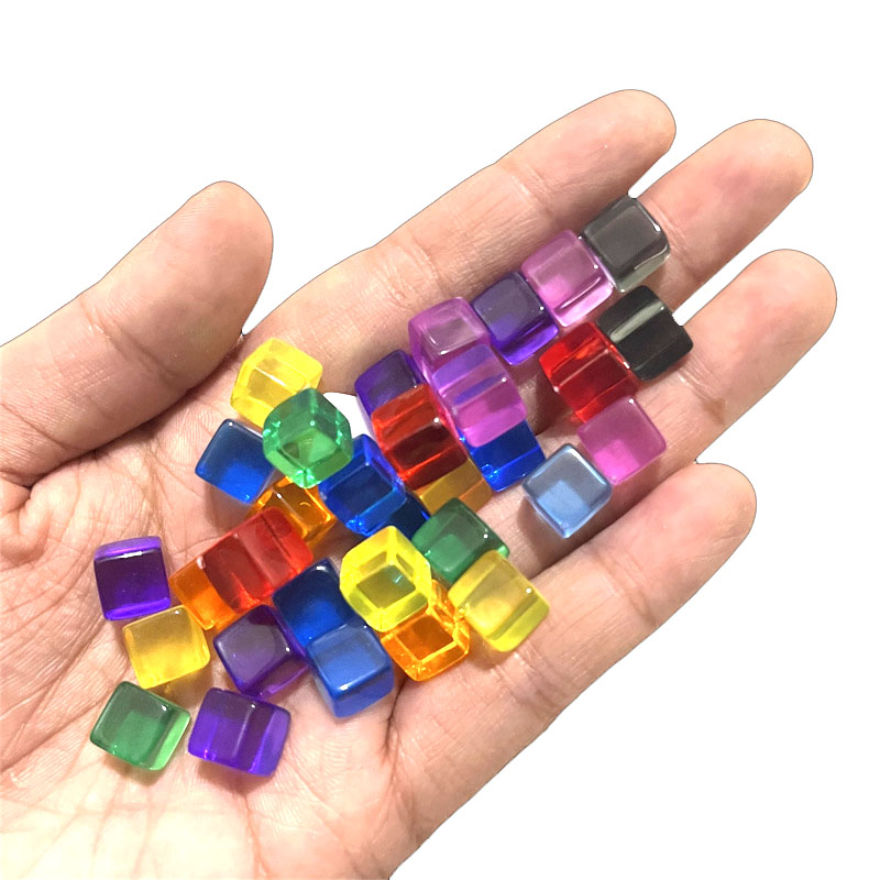 Board Game Loop - 100 pçs/set 8mm cubo claro dados