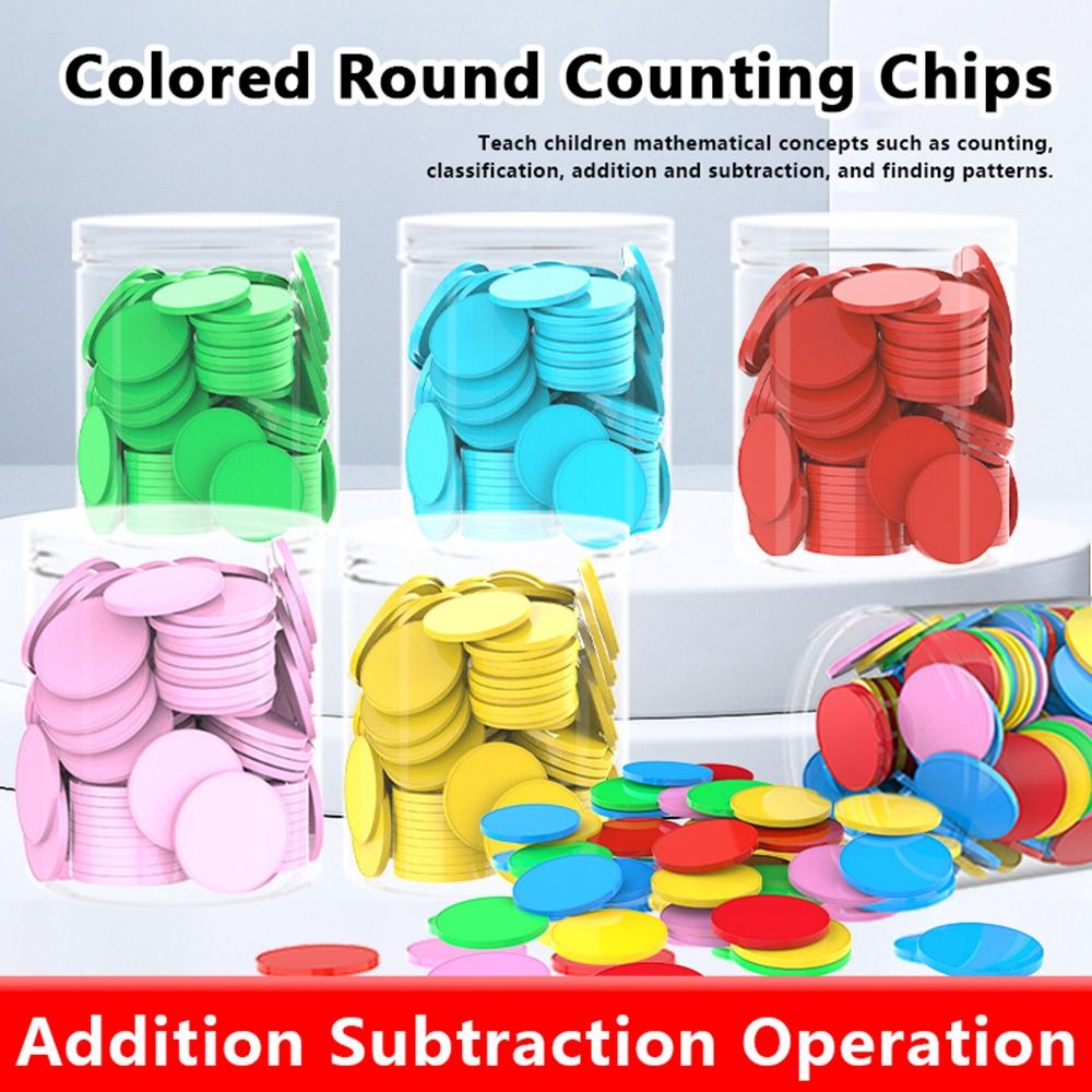 Board Game Operation - 100 peças de fichas plásticas coloridas