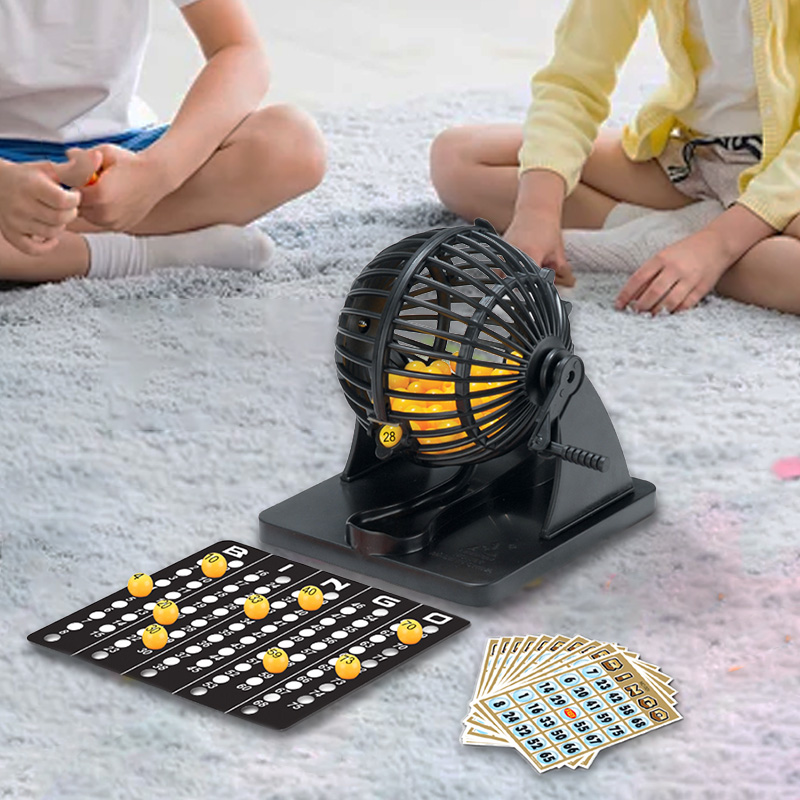 Board Game Electronic Table - Máquina de loteria de bingo, gaiola