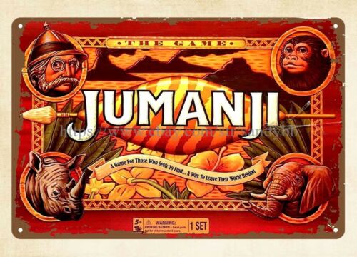 Board Game Jumanji - Placa de Metal Jumanji 1995 para