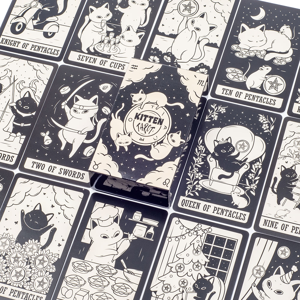Baralho de tarô gatinho 78 peç - Board Game Fun avaliação e preço