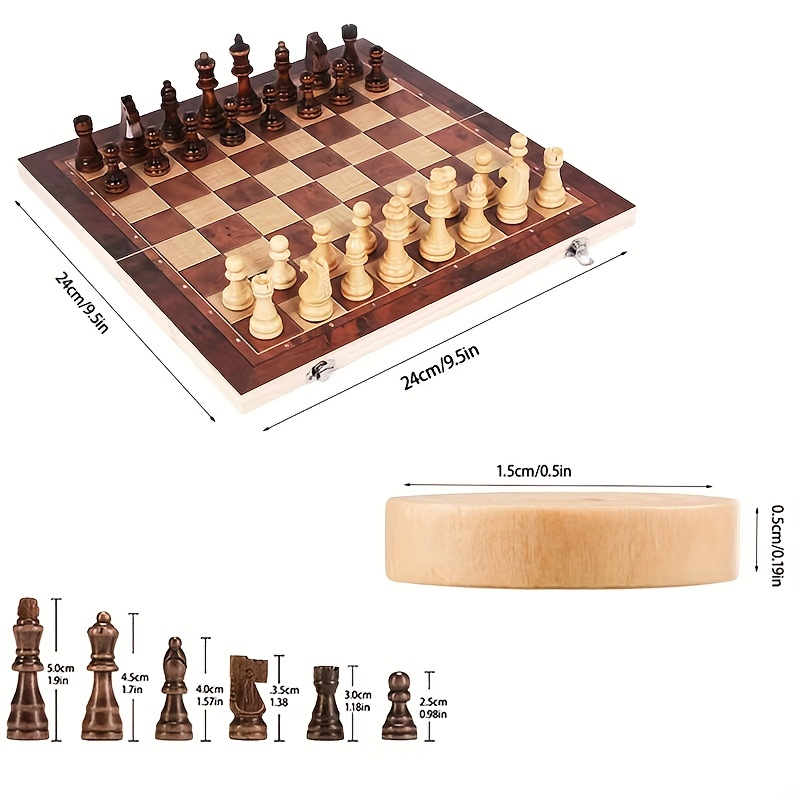 Tabuleiro de xadrez 3 em 1, ta - Board Game Operation avaliação e preço