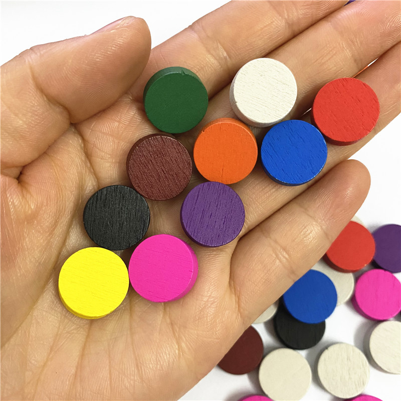 50 peças 15*5mm 11 cores disco - Board Game Loop avaliação e preço