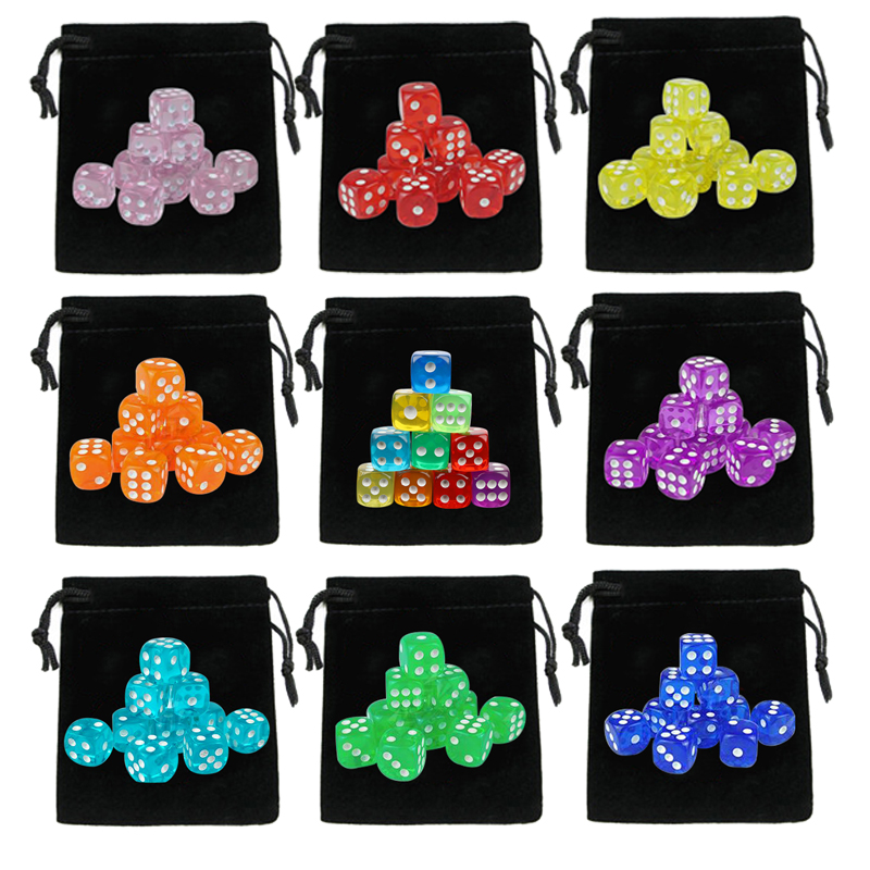 10 pçs dados com cordão saco d - Board Game Loop avaliação e preço