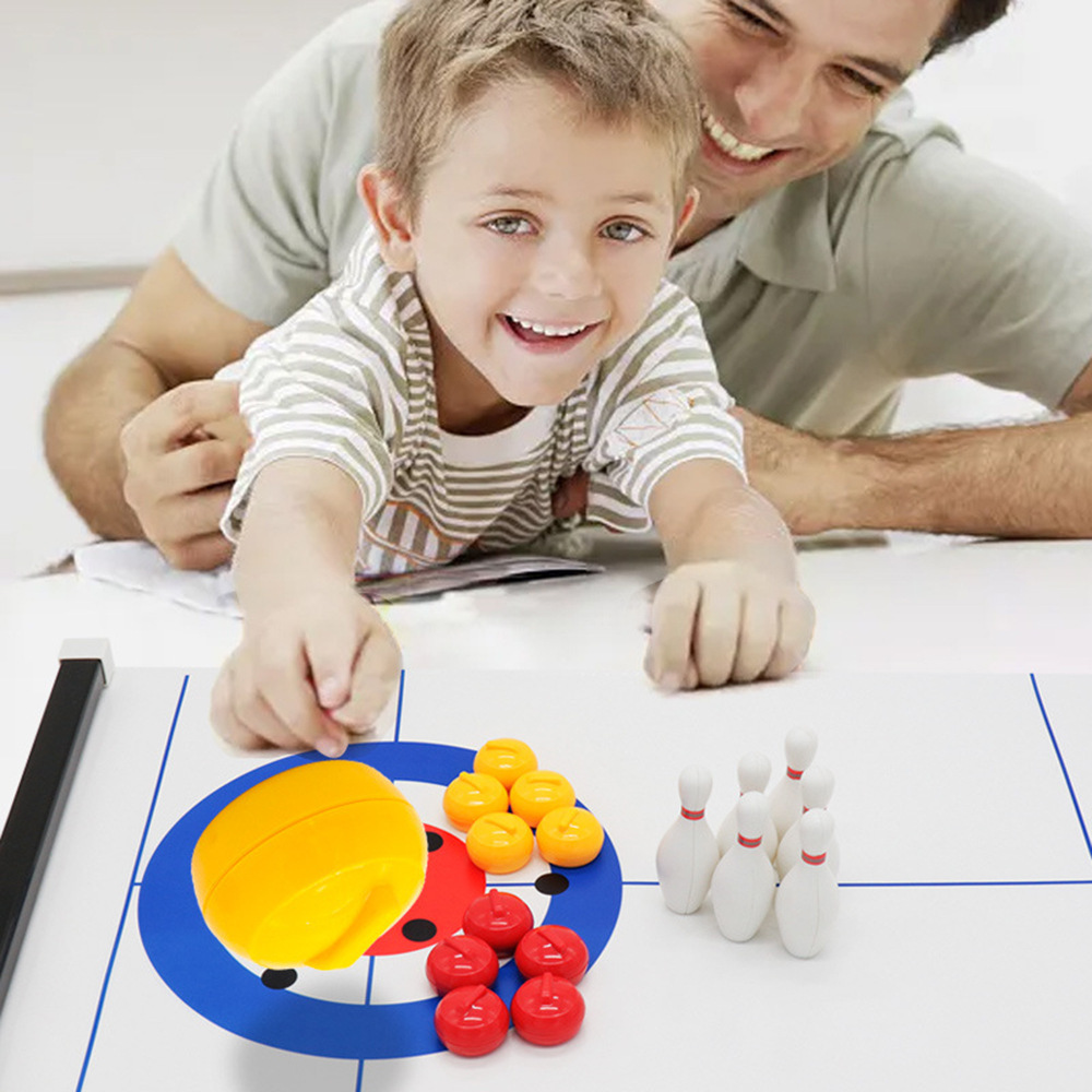 Novo Jogo de Mesa Mini Curling - Board Game Electronic Table avaliação e preço