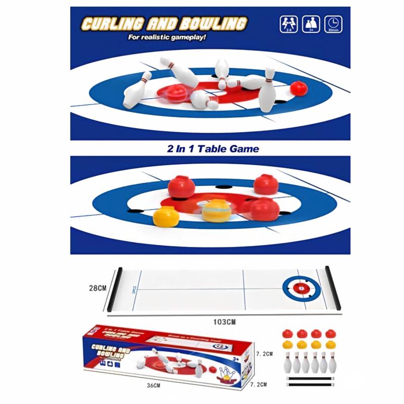 Novo Jogo de Mesa Mini Curling - Board Game Electronic Table avaliação e preço