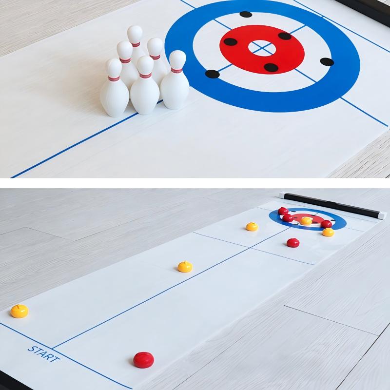 Novo Jogo de Mesa Mini Curling - Board Game Electronic Table avaliação e preço
