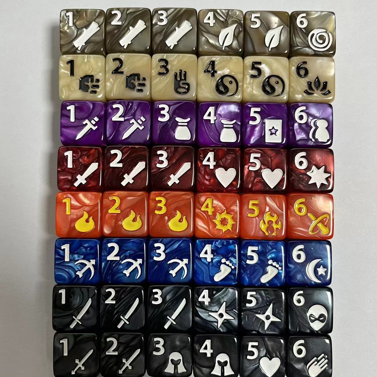 10 pçs conjunto de novo 16mm 6 - Board Game Fun avaliação e preço