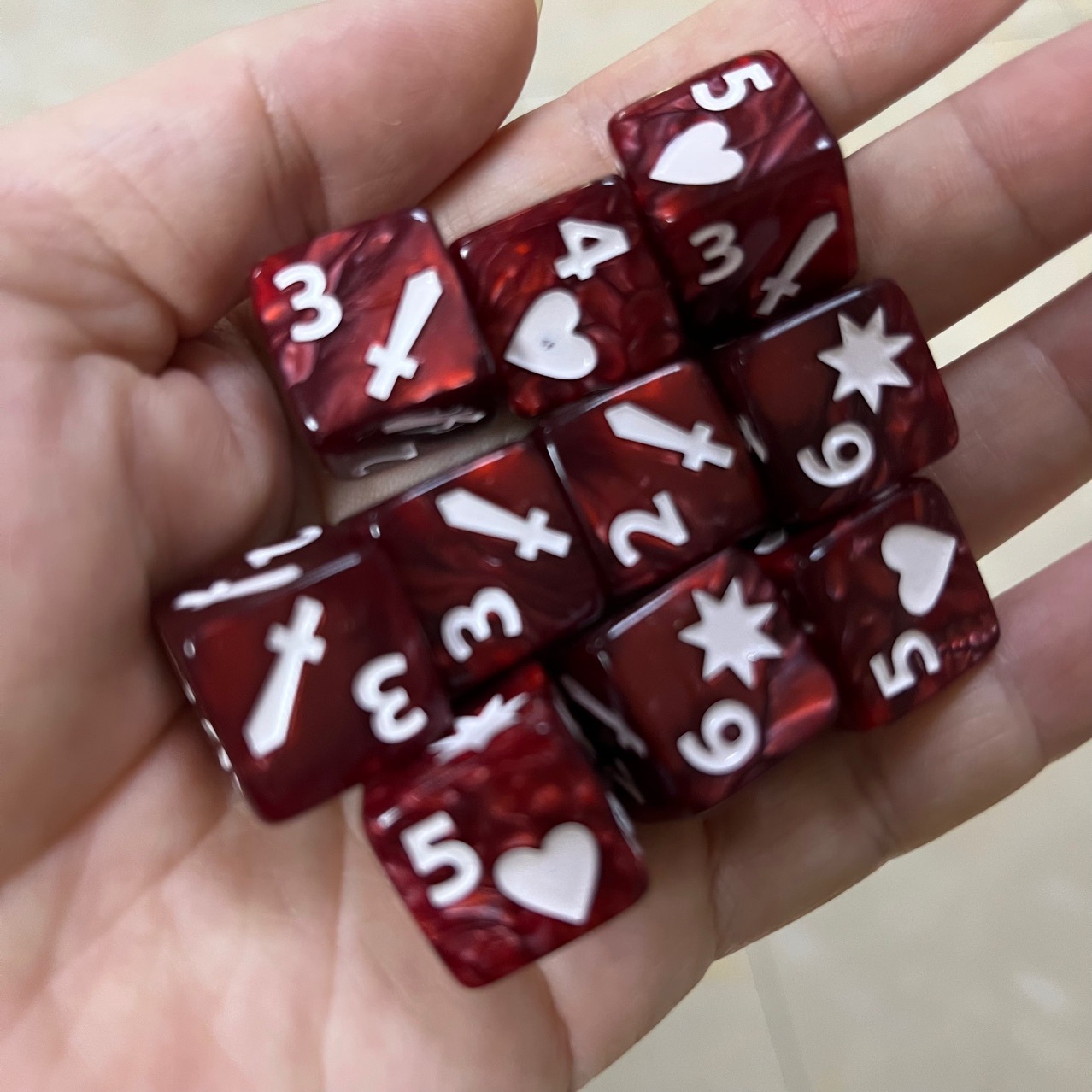 10 pçs conjunto de novo 16mm 6 - Board Game Fun avaliação e preço
